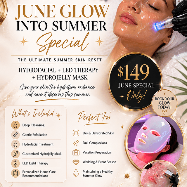 ✨ June Glow Into Summer Special ✨ at Cassiopeia Aesthetics in Gainesville, FL
